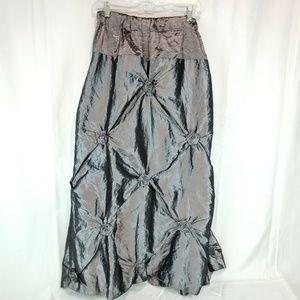 Jean Grenier Metallic Skirt Size 12 Elastic waist